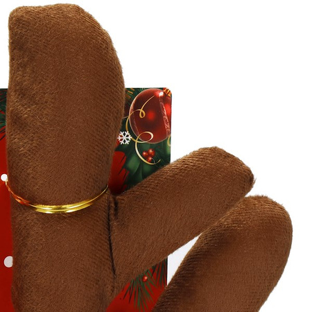 Dekoracja na samochód rogi renifera i nos świąteczna ozdoba na auto