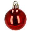 Bombki choinkowe 40 szt. okrągłe, lizaki, szyszki, laski cukrowe nietłukące ozdoby czerwone