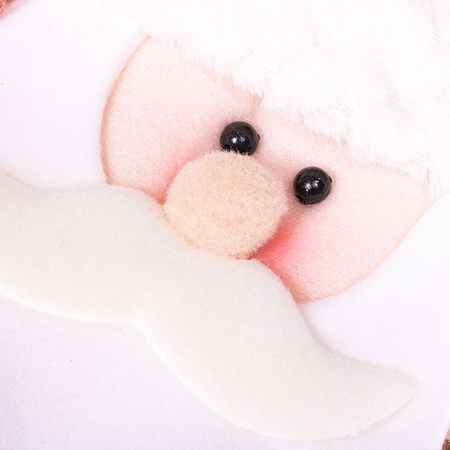 Świąteczna skarpeta na prezenty Mikołaj 45 cm brązowy