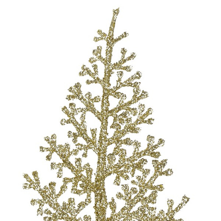 Gałązka świąteczna liść 3 szt. sztuczna dekoracja do stroika 45 cm