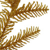 Gałązka świąteczna sztuczna dekoracja do stroika 69 cm złota