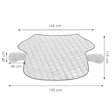 Osłona na szybę przeciwszronowa do samochodu magnetyczna antyszronowa dwustronna