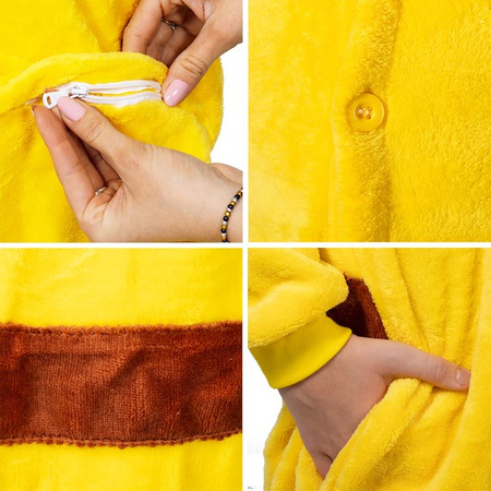 Piżama jednoczęściowa kigurumi dziecięcy kombinezon Pikachu rozmiar 120-130 cm