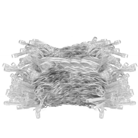 Kurtyna świetlna 200 led girlanda, lampki sople biały ciepły