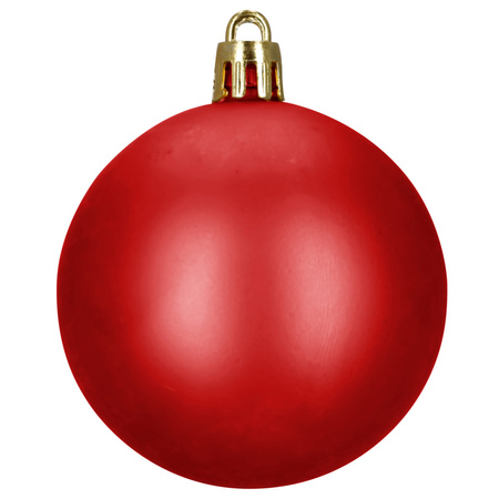 Bombki choinkowe, zestaw 100 szt. dekoracji do stroika nietłukące, czerwone
