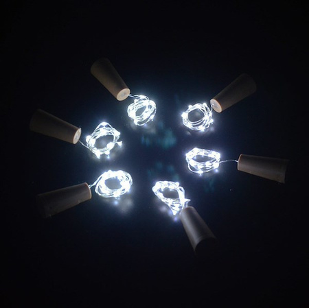 Lampki choinkowe 20 LED biały zimny