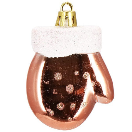 Bombki choinkowe 77 szt. rose gold zestaw choinkowy