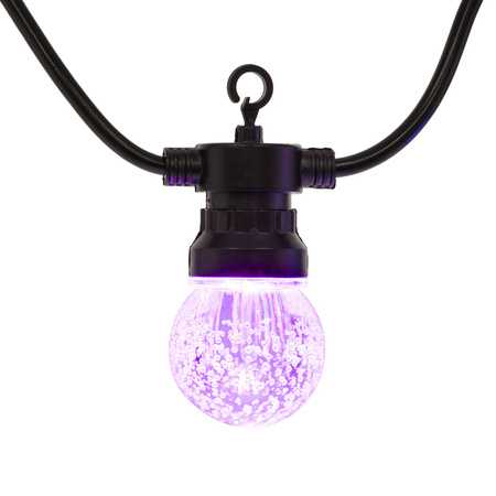 Lampki choinkowe solarne żarówki 15 Led oświetlenie zewnętrzne 10,5 m multikolor