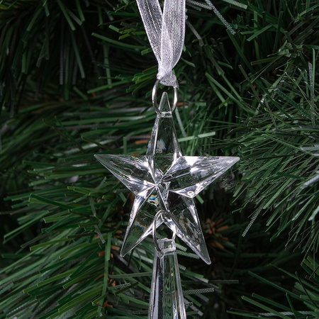 Zawieszka choinkowa 10 cm świąteczna ozdoba gwiazda