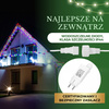 Kurtyna świetlna 1500 led girlanda, lampki wewnętrzno-zewnętrzne 67,5 m sople multikolor