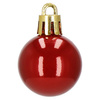 Bombki choinkowe 54 szt. ozdoby świąteczne zestaw 3cm czerwone