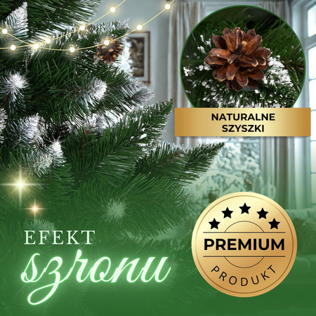 Choinka sztuczna premium 180 cm sosna diamentowa drzewko bożonarodzeniowe