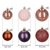 Bombki choinkowe, zestaw 40 szt. dekoracji do stroika nietłukące