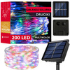 Lampki choinkowe 200 Led 22 m druciki multikolor oświetlenie świąteczne solarne