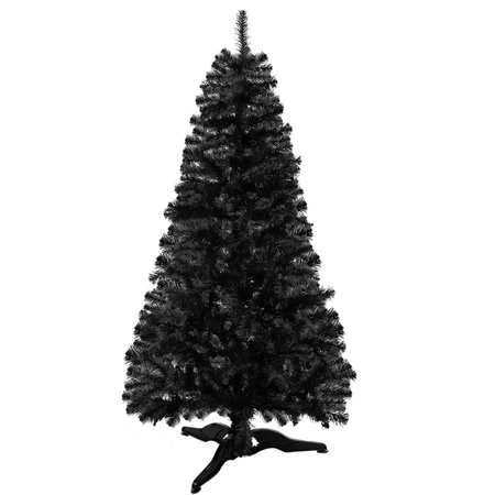 Choinka sztuczna jodła 180 cm czarna nowoczesna, ze stojakiem