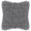 Poszewka dekoracyjna na poduszkę, włochacz 40x40cm grafit