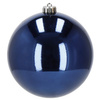 Bombki choinkowe 2 szt. ozdoby świąteczne zawieszki 15 cm granatowe