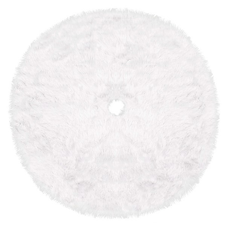 Dywanik pod choinkę 142 cm biały włochacz mata na prezenty