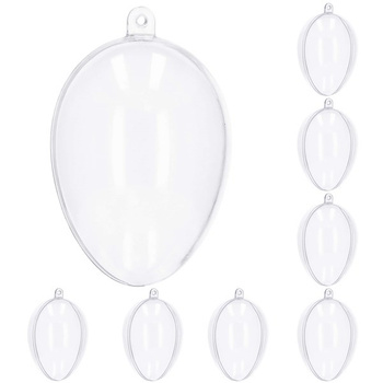 Bombki akrylowe 8 szt. 7 cm jajko faberge ozdoba decoupage