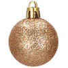 Bombki choinkowe 86 szt. rose gold zestaw choinkowy