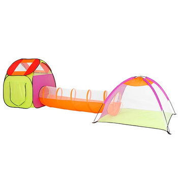 Tunel do zabawy dla dzieci suchy basen namiot do ogrodu wielokolorowy
