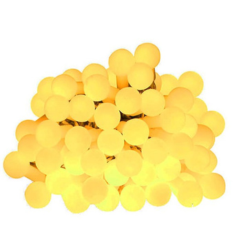 Lampki dekoracyjne 50 LED kulki biały ciepły