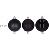 Bombki choinkowe 20 szt. ozdoby świąteczne zestaw 4cm czarny