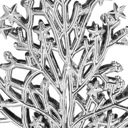 Zawieszki choinkowe 2 szt. choinka ozdoba świąteczna srebrna