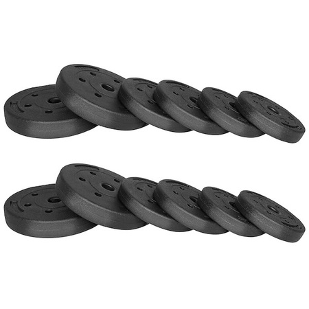 Hantle kompozytowe 20kg 2x10kg gryf zestaw