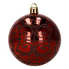 Bombki choinkowe 12 szt. komplet dekoracje świąteczne, nietłukące, czerwone