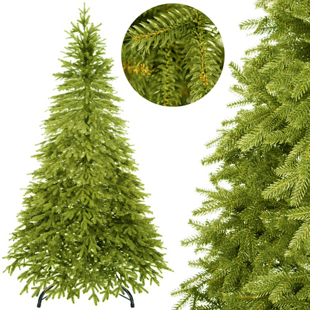 Choinka sztuczna 220 cm premium świerk PE choinka jak żywa