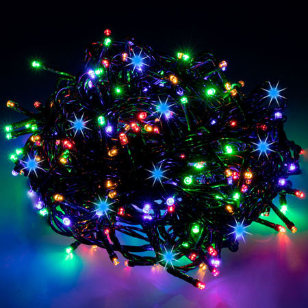 Lampki choinkowe 1000 LED multikolor niebieski flash 81,5 m światełka świąteczne zewnętrzne i wewnętrzne