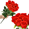 Bukiet sztucznych róż 12 kwiatów dekoracyjne czerwone