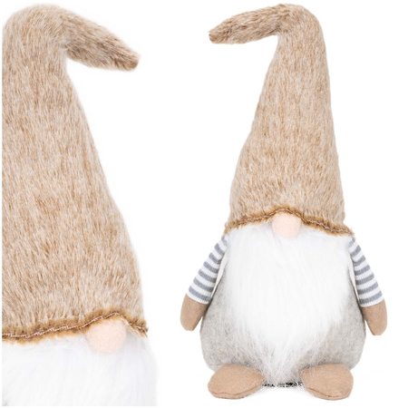 Skrzat świąteczny 52 cm figurka krasnal stojący gnom ozdoba bożonarodzeniowa