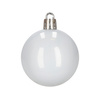 Bombki choinkowe 40 szt. komplet dekoracje świąteczne zawieszki nietłukące, białe