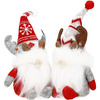 Skrzaty 27 cm ozdoba świąteczna 2 szt. renifer krasnal świąteczny, gnom
