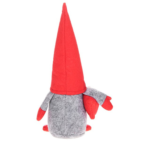 Mikołaj 28cm ozdoba świąteczna, krasnal świąteczny, gnom z prezentem