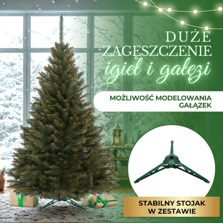 Choinka sztuczna 200 cm świerk kaukaski drzewko świąteczne jak żywe