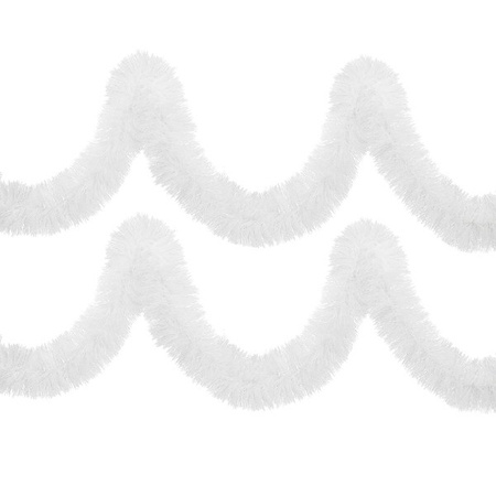 Łańcuch na choinkę 6m biały, girlanda choinkowa, średnica 15cm