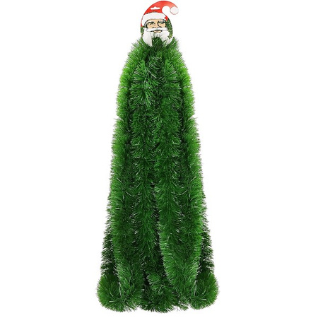 Łańcuch na choinkę 3m zielony, girlanda choinkowa, średnica 10cm