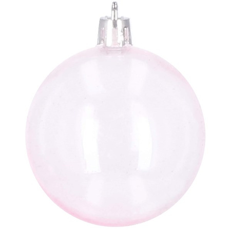 Bombki choinkowe 100 szt. ozdoby świąteczne różowy