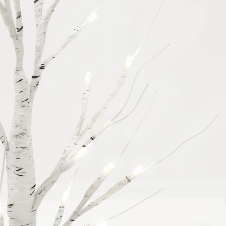 Drzewko świecące brzoza 60 cm 25 Led świąteczna dekoracja ozdoba świetlna
