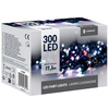 Lampki choinkowe 300 led multikolor + flash 15m oświetlenie świąteczne IP44