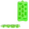 Foremka do lodu elastyczna silikonowa tacka na 11 kostek lodu w kształcie owoców zielona