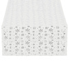 Bieżnik na stół świąteczny 220x140cm obrus świąteczny w śnieżynki biały
