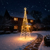Choinka zewnętrzna LED do ogrodu 300 cm ozdoba świecąca świąteczna 480 LED ciepły biały