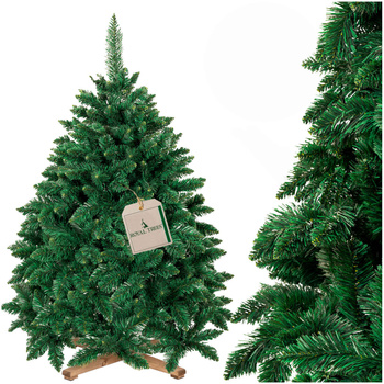 Sztuczna choinka jak żywa 150 cm sosna leśna Royal Trees premium z drewnianym stojakiem