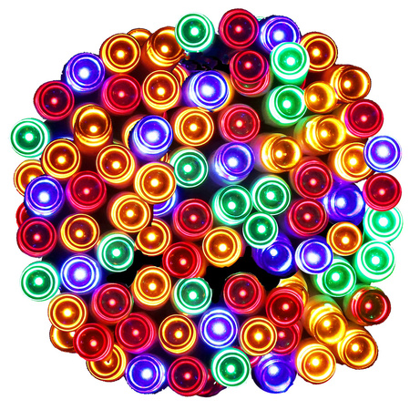 Lampki choinkowe 100 Led na baterie multikolor z pilotem