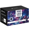 Lampki choinkowe 500 led biały zimny + niebieski flash 31,5 oświetlenie świąteczne IP44