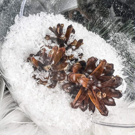 Sztuczny śnieg do dekoracji stroików choinek 25g